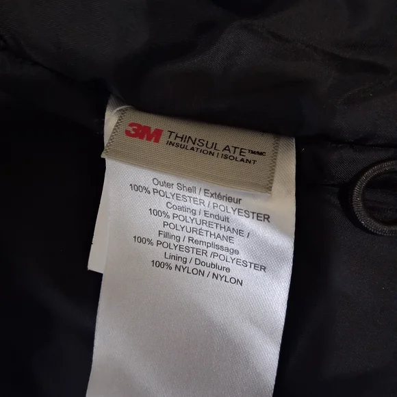 Avalanche Black Hooded Puffer Jacket with Brown Patch - Picture 5 of 10